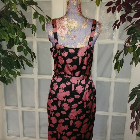 Rockabilly Sexy Silk Dress EUC - Picture 4 of 8